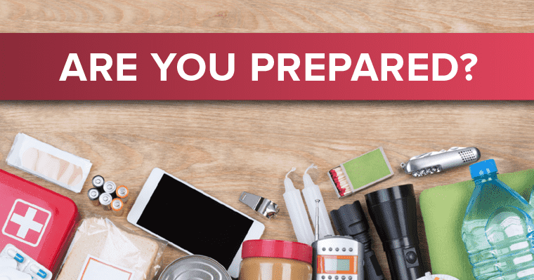 Are you prepared for an emergency? Get your emergency preparedness kit items!
